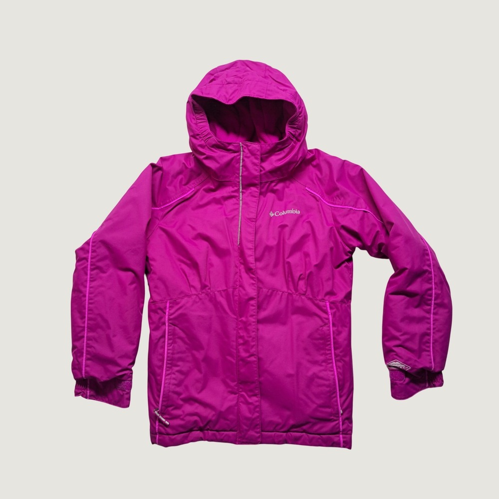 Columbia Winter Jacket Kids Small Magenta Excellent Omni-Heat Waterproof